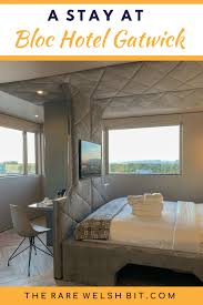 Located on site at gatwick 's north terminal, this premier inn is a minute 's walk from the main entrance and the transit train to the south terminal. Bloc Hotel Gatwick The South Terminal S Slickest Hotel Hotel Great Hotel Gatwick