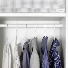 Simple and practical, this product features two steel poles with sturdy plastic hooks on the end that hang as wardrobe specialists, we know exactly how to maximise your hanging rail space. Hjalpa White Clothes Rail 60x55 Cm Ikea