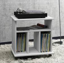 lp vinyl kast platenspeler meubel retal wit schallplatten regal beistelltische wohnzimmer beistelltische