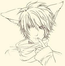 There are a lot of coloring pages for kids on our website my coloring pages, for example: Fox Boy Lineart Art Coloring Pages Line Art Anime Line Art