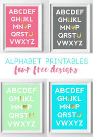It's a great way to brighten up a classroom, teachers & kids . Alphabet Printables Four Color Options
