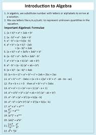 Algebra Formula Definition Formulas And Examples