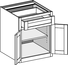 Standard desk height is around 30″, and the base cabinets alone are 30″ tall (add in the countertop and it would be almost 36″—much too tall for a desk!) we also didn't want the cabinet sitting directly on the floor (which would allow no clearance for the doors) so we ripped down 2×4's to 3/4″ inch and built. Desk Base Cabinet W Butt Doors Db Csdb Cabinet Joint