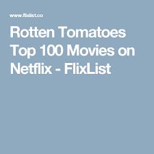Rotten Tomatoes Top 100 Movies On Netflix Rotten Tomato