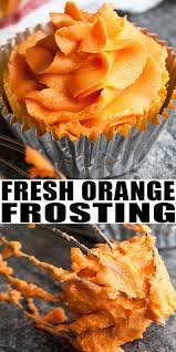 Orange Frosting Recipe Quick Easy Fresh Made With Simple Ingredients Perfect For Summer Desserts This Fluffy C Frosting Recipes Desserts Orange Frosting