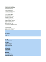 Saturday, august 2, 2014 jika ada sebarang masalah tentang chord lagu diatas sila buat aduan pada form report chord yang disediakan. Lirik Lagu Nasyid