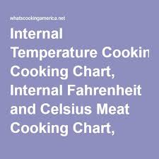 internal temperature cooking chart meat cooking chart