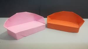عمل اريكة من الورق عمل كرسي كنب بالورق سهل How To Make A Paper Sofa Youtube