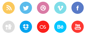 This Free Set Contains 10 Flat Social Media Icons For Sites Like Twitter Vimeo Youtube And Facebook Blog Marketing Web Design Icon Website Icons