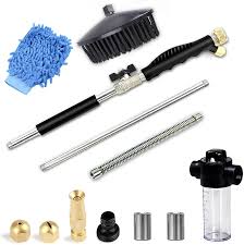 Maybe you would like to learn more about one of these? Buy 2021 Newest Extendable Hydro Jet Hose Pressure Washer Wand For Garden Hose Jet Car Washer With Soap Dispenser And Car Wash Brush Heavy Duty Metal Watering Sprayer With Universal Hose End