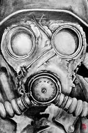 I made this cool step by step drawing tutorial as a guide for a beginner to create a simple gas mask sketch. Cool Gas Mask Drawings Drawing Tutorial Easy