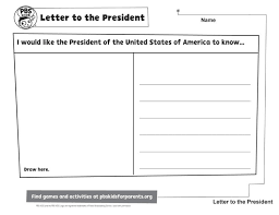 United states citizens can apply at a regional agency in order to get a passport faster. Letter To The President Kids Coloring Pages Pbs Kids For Parents