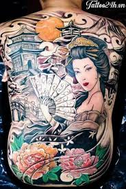 Xăm geisha full kín lưng hình xăm geisha ở lưng hình xăm geisha nửa lưng đẹp . Y NghÄ©a Hinh XÄƒm Co Gai Nháº­t Geisha NhÆ° Tháº¿ Nao Cung Tim Hiá»ƒu Nhe