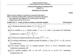 Simulare bac 2019 subiecte matematică. Subiecte Simulare Bac 2019 MatematicÄƒ Ce PicÄƒ La Clasa A Xii A Www Infoziare Ro