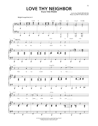Matthew Sklar Chad Beguelin Love Thy Neighbor From The Prom A New Musical Sheet Music Pdf Notes Chords Broadway Score Piano Vocal Download Printable Sku 413304