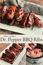 Slow Cooker Dr Pepper Bbq Ribs Recipe Slow Cooker Ribs Recipes Rib Recipes