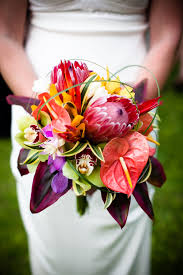 Pin By Cela Mcguire On Wedding Bouquets Tropical Wedding Flowers Maui Weddings Tropical Wedding