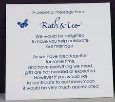 Cute Way To Ask For Honeymoon Money Google Search Money Poem Wishing Well Poems Destination Wedding Invitation Wording