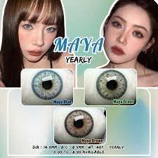 Coleyes Maya Green Prescription Yearly Colored Contacts