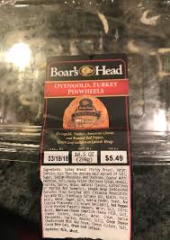 Boars Head Ovengold Turkey Pinwheels Allergy And Ingredient