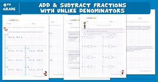 Free pdf worksheets from k5 learning's online reading and math program. Adding And Subtracting Fractions With Unlike Denominators Worksheets Pdf Grade 4