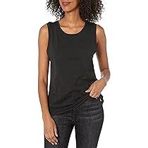 Amazon.com: The Drop Women's Nicole Crew-Neck Muscle Tank Top, Black, M :  Clothing, Shoes & Jewelry