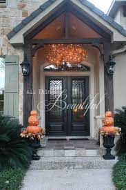 Fall Porch Lighting Front Porch Decorating Fall Front Porch Decor Fall Porch
