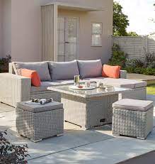 ce salon de jardin est une reelle invitation a la detente profitez de vos espaces exterieurs en alliant mobilier jardin salon de jardin gris salon de jardin