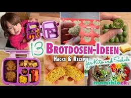 13 Brotdosen Ideen Fruhstuck Rezepte Kita Und Schule Mamiblock Youtube Lunchbox Rezepte Kinder Kinder Fruhstuck Kita Kindergarten Snacks