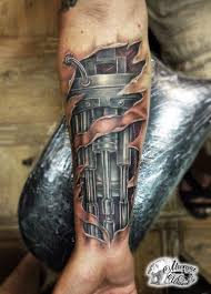 Fototattoo Michael Tattoo Anders Auf Den Unterarmen Tatoo Anders Auf Den Fototattoo Michael In 2020 Biomechanical Tattoo Skin Tear Tattoo Tattoos For Guys