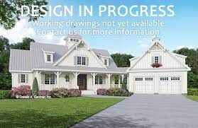 The Lucinda House Plan 1514 Is Now In Progress This Intricate Modern Farmhouse Features A Striking M Garage House Plans House Plans Farmhouse Barn House Plans