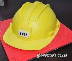 Giovanna S Cakes Engineer Helmet Cake Helmet Cake Construction Cake Construction Birthday Cake