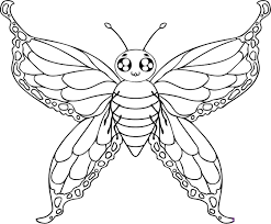 Awesome Butterfly Coloring Pages For Kids Printable Special Picture Butterfly Coloring Page Butterfly Drawing Cartoon Butterfly