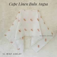Jilbab segiempat linen rubiah >ukuran segi empat : Cape Linen Bulu Angsa Shopee Indonesia