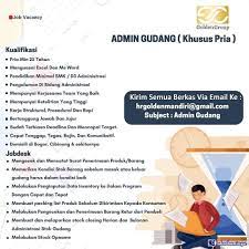 Check spelling or type a new query. Lowongan Kerja Admin Gudang Pt Golden Mandiri Jaya