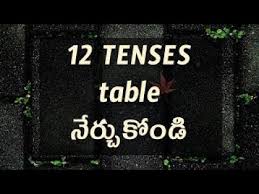 English Grammar Tenses Chart In Telugu With Examples Day 3