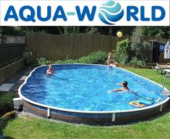 Aqua World Above Ground 30ft X 15ft Oval Swimming Pool Swimming Pool Hot Tub Oval Swimming Pool Pool