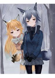 Some of them are mostly human with wolfish traits; Foxgirl And Wolfgirl Manga Figuren Anime Anime Bilder