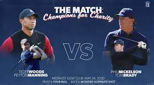 The match between tom brady and phil mickelson vs. Turner Sports Presents Capital One S The Match Champions For Charity With Woods Mickelson Manning And Brady