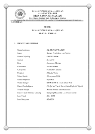 Support tpq via monthly subscription: Doc 04 Profil Susunan Pengurus Tpq Docx Rudi Jufri Academia Edu