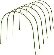 Within our range of uk designed and manufactured supports we also have our new wisteria umbrella support, our best selling raspberry supports along with trellis. Lideblue 6 Pack Greenhouse Hoops For Plant Cover Support Metal Garden Support Stakes With Plastic Coated Rust Free Grow Tunnel Amazon Co Uk Garden Outdoors
