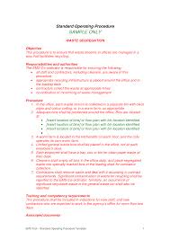 Standard Operating Procedures Quotes Standard Operating Procedure Standard Operating Procedure Template Procedure