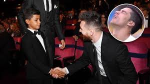Find and save images from the cristiano ronaldo & cristiano ronaldo jr. collection by camisetas de futbol (camisetasdefutboles) on we heart it, your everyday app to get lost in what you love. Cristiano Ronaldo S Reaction If His Son Decided To Get A Tattoo Of Leo Messi Oh My Goal Youtube