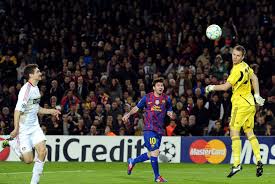 Five Years Ago Messi Scored 5 Goals Against Bayern Leverkusen In The Champions League Messi Champions League Soccer Goal