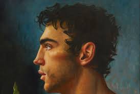 Lot 421: John Woodrow Kelley O/C Painting of Man, Peace