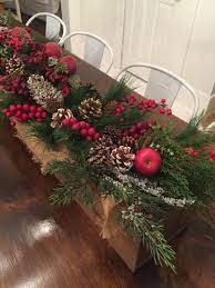 Jan 08, 2021 · diy feather centerpieces are an easy way to add some glamour and elegance to any wedding, event, party or dinner. Wooden Box Christmas Centerpiece With Burlap Berries Greenery Pine Cones Apples Christmas Table Decorations Flower Box Centerpiece Christmas Centerpieces