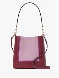 Lena Suede Colorblock Medium Satchel