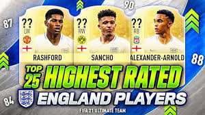 See more of england football team on facebook. Fifa 21 Top 25 England Highest Players Ratings Best Overpowered England Team W Sancho Rash Youtube
