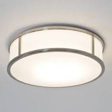 These lovely {ceiling lights} are offered in many designs and alluring prices. Large Circular Flush Fitting Bathroom Ceiling Light Chrome With Glass