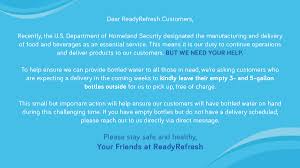 Readyrefresh On Twitter We Re Working Hard To Fulfill All Customer Orders But We Need Your Help If You Re Expecting A Delivery In The Next 2 Weeks Please Leave Empties Outside We Ll
